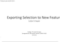 Exporting a selection in ArcGIS (protocol)