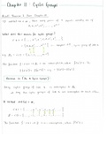 Intro to Group Theory: Chapter 11 (Cyclic Groups) + Exam 2 Review