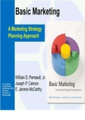 TEST BANK BASIC MARKETING A MARKETING STRATEGY PLANNING APPROACH BY William D. Perreault, Jr. Joseph P. Cannon E.Jeromr McCarthy