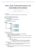 Samenvatting van het vak 'Onderzoeksontwerp in de Criminologie' 
