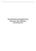 woordenlijst vocabulaire progressif du français des affaires