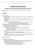 NR566 / NR 566 Final Exam Study Guide (Latest 2022 / 2023): Advanced Pharmacology for Care of the Family - Chamberlain