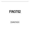 FIN3702 EXAM PACK 2023