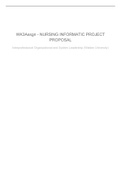 NURS 6051 Week 3 Assignment The Impact of Nursing Informatics on Patient Outcomes and Patient Care Efficiencies