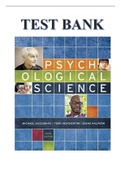 TEST BANK FOR PSYCHOLOGICAL SCIENCE, 5TH EDITION, MICHAEL GAZZANIGA, DIANE HALPERN, ISBN: 978-0-393-93749-7, ISBN-10: 0393937496, ISBN-13: 9780393937497