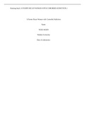 (Solution) NURS 6630 Week 10 Assignment: Assessing and Treating Patients With Impulsivity, Compulsivity, and Addiction / A Puerto Rican Woman with Comorbid Addiction.