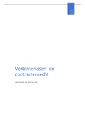 Volledige samenvatting van Verbintenissen en contractenrecht (sv ppt, herhalingsles, Jan Kamoen, woordenlijst)