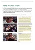 Stills of Hitchcock's Vertigo with detailed analysis of the scene. 