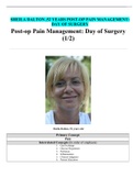 SHEILA DALTON ,52 YEARS POST-OP PAIN MANAGEMENT: DAY OF SURGERY