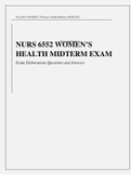 NURS 6552 / NURS6552 Womens health midterm