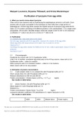 Purification of lysozyme from egg white Lab Report 2022/Purification of lysozyme from egg white Lab Report 2022 Detailed  Solution