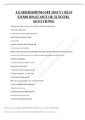 HESI EXAM RN LEADERSHIP/MGMT 2018 V1  (47 OUT OF 55 TOTAL QUESTIONS)