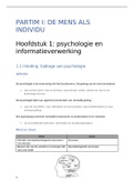 Samenvatting Gezondheid en Maatschappij I: Partim I (psychologie) + Partim III (de mens binnen een multiculturele context)