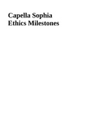 Capella Sophia Ethics Milestones