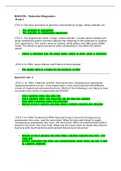 BIOS390 – Molecular Diagnostics Week 1 Study Guide