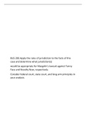 BUS-206 Apply the rules of jurisdiction to the facts of this case and determine what jurisdiction(s) would be appropriate for Margolin’s lawsuit against Funny Face and Novelty Now, respectively..