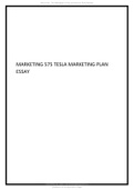 Marketing 575 tesla marketing plan essay..