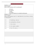 BIOL 181 WEEK 1- 8 QUIZ LATEST2022 A   GRADED ( 100 % VERIFIED)