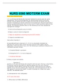 NURS 6560 MIDTERM EXAM