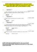  NURS NURS-6512N NURS-6512N-53, Advanced Health Assessment.2020 FINAL EXAM best document for exam latest update 2021/2022 100% correct.Graded A+ LEVEL