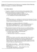 Chapter 02: Transitions in Care Perry et al.: Canadian Clinical Nursing Skills & Techniques, 1st Edition TEST BANK