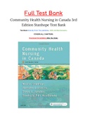 Community Health Nursing in Canada 3rd Edition Stanhope Test Bank