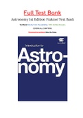 Astronomy 1st Edition Fraknoi Test Bank