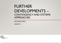 Management issues and concepts systems and contingency approach