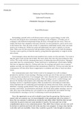 Enhancing Team Effectiveness Martin Davis.docx  PNMG200  Enhancing Team Effectiveness  Lakewood University  PNMG200: Principles of Management   Team Effectiveness  Surrounding yourself with a well diverse team is always a good strategy to start with. Dive