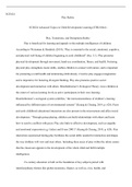 ECE624 Wk3 PlayRubric.docx    ECE624  Play Rubric  ECE624 Advanced Topics in Child Development Learning (ETB2104A)   Play, Transitions, and Disruptions Rubric  Play is beneficial for learning and appeals to the multiple intelligences of children. Accordin