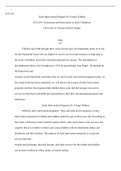 ECE 654 Week 6 final paper.docx    ECE 654  Early Intervention Program for Young Children  ECE 654: Assessment and Intervention in Early Childhood  University of Arizona Global Campus   Abstract  Children ages birth through three years old who have develo