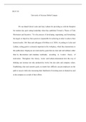 arizona.docx  BUS 318  University of Arizona Global Campus   We can thank Edwin Locke and Gary Latham for providing us with the blueprint for modern day goal setting leadership when they published Toward a Theory of Task Motivation and Incentive. "It i