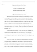 W1 Assignment.docx    GEN 499  Importance of Becoming a Global Citizen  University of Arizona Global Campus GEN 499: General Education Capstone   Importance of Becoming a Global Citizen  The difference between Globalism and Globalization is that Globaliza