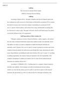 OMM 622 W5 Assignment.docx  OMM 622  Auditing  The University of Arizona Global Campus OMM 622 Financial Decision-Making   Auditing  According to Epstein (2014), "All public companies must provide financial reports that have undergone an audit-a proces