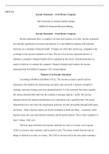 OMM 622 W3 Assignment.docx    OMM 622  Income Statement €“ Ford Motor Company  The University of Arizona Global Campus OMM 622 Financial Decision-Making   Income Statement €“ Ford Motor Company  Income statements show a company's revenue and expenses o