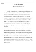 MPH 603 Week 2 Assignment 1.docx  MPH 603  Case Study Mini Assignment  MPH 603: Applied Behavioral Science  Case Study Mini Assignment  According to Wells & Bullen (2008), the case report demonstrates that health care, social, technological, and political