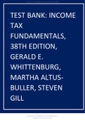 TEST BANK for INCOME TAX FUNDAMENTALS, 38TH EDITION, GERALD E. WHITTENBURG, MARTHA ALTUS-BULLER, STEVEN GILL