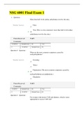 2021 NSG 6001 Final Exam 1 Q & A GRADED