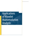 Applications of Wavelet Multiresolution Analysis