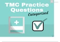 THERAPIST MULTIPLE CHOICE (TMC) EXAMINATION TEST BANK