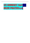 ATI COMMUNITY TEST 0NLINE PRACTICEEXAM