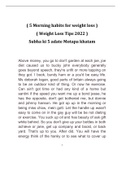 Weight Loss Tips 2022