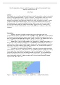 Research paper: How the proportion of organic matter in Maritime forest soil changes as you approach the water table