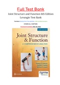 Joint Structure and Function 6th Edition Levangie Test Bank