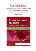 Contemporary Nursing Issues Trends And Management 7th Edition Cherry Test Bank