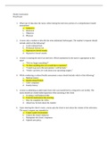 NUR MISC Health Assessment Final Exam Questions and Answers- Lehman College Cuny