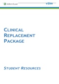 vSim 350 Clinical Replacement Packet for Students 8.20_2020 | vSim Clinical Replacement Packet for Students 8.20