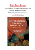 International Financial Management 3rd Edition Bekaert Test Bank