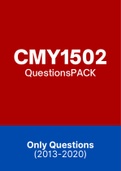 CMY1502 - Past Question papers (2013-2020)