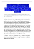 Week 2: Impact of Socioeconomic & Sociopolitical Factors on Healthcare Finance &Nursing Practice ALL SOLUTION FALL-2022 LATEST 100% CORRECT AID GRADE A+